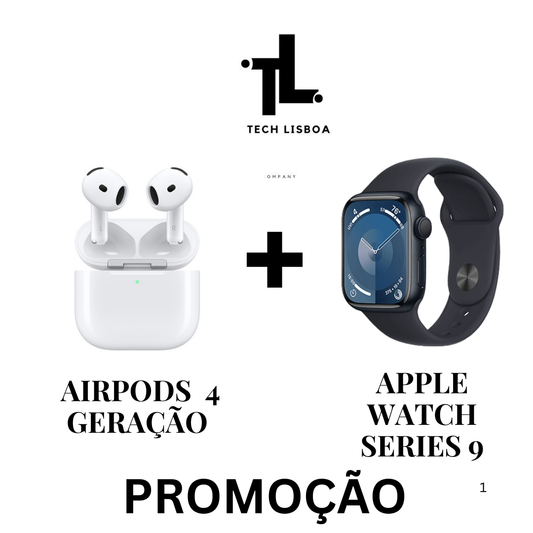 AirPods de 4ª Geração + Apple watch series 9