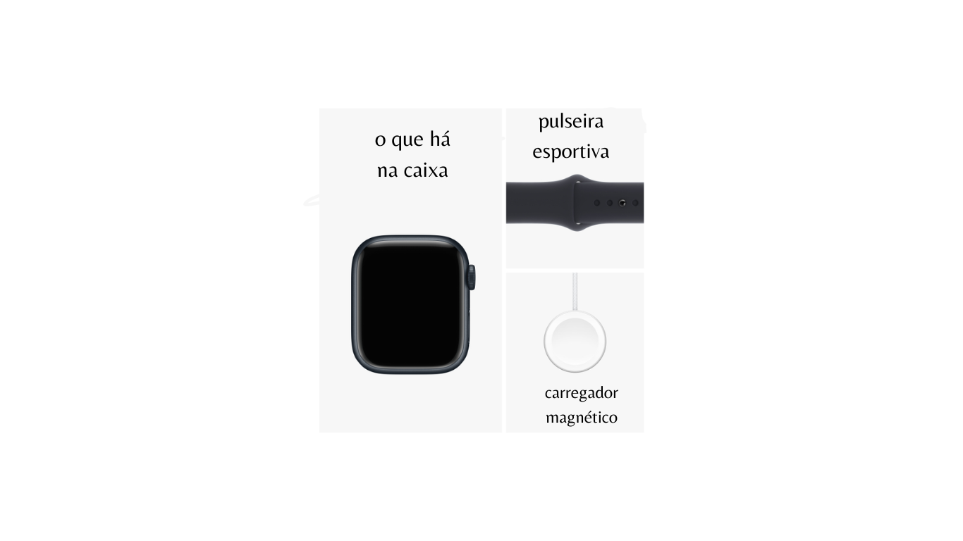 Apple Watch Series 9 GPS 45mm - Alumínio Prateado